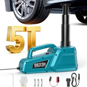 Cric Électrique Hydraulique SEESII 5 Tonnes - Kit Complet avec Gonfleur