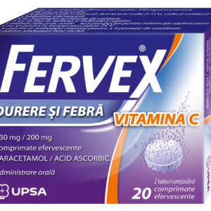 FERVEX Douleurs et Fièvre + Vitamine C - 20 Comprimés Effervescents